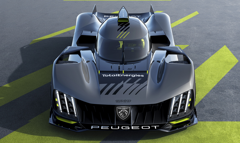 Peugeot 9X8 FIA WEC Hybrid LMH Hypercar for Le Mans 2022